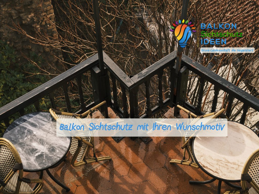 Balkon Sichtschutz für Herbst und Winter