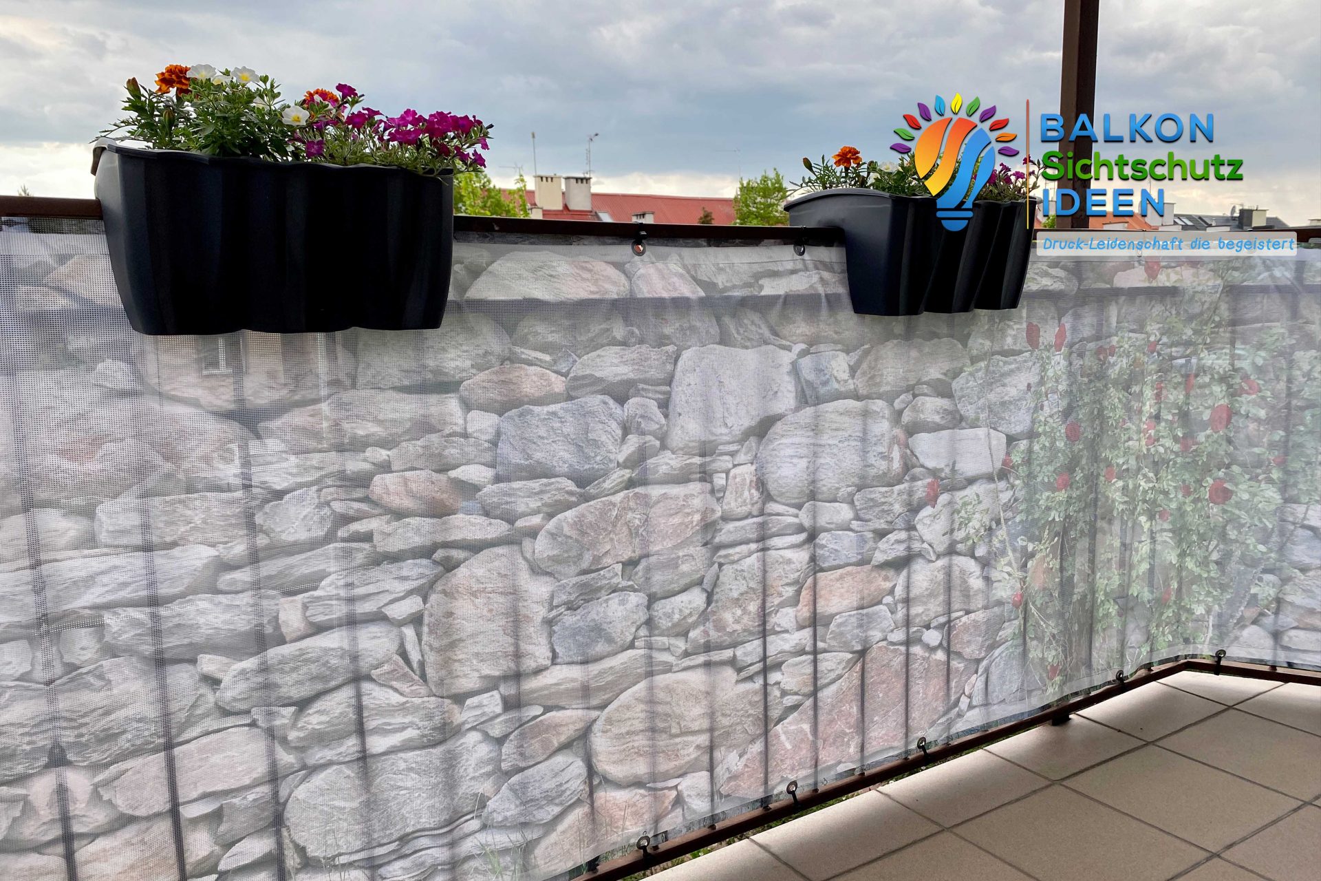 Balkon Sichtschutz Ideen Mesh Sichtschutzmatte
