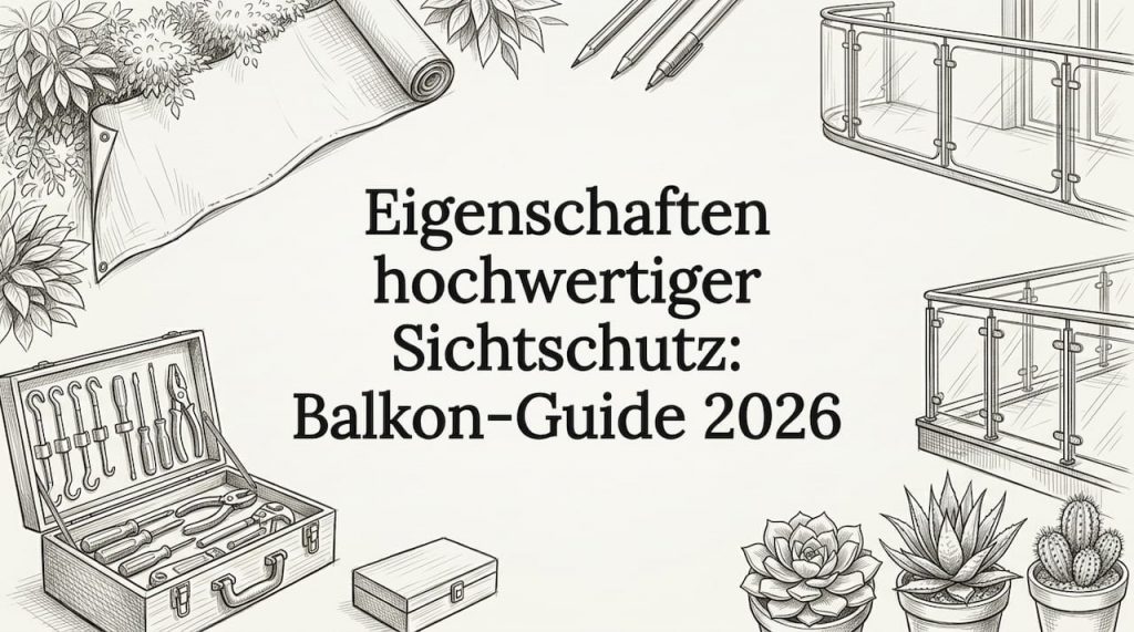 Stilvolle Titelgrafik: Kreative Ideen für Sichtschutz auf dem Balkon