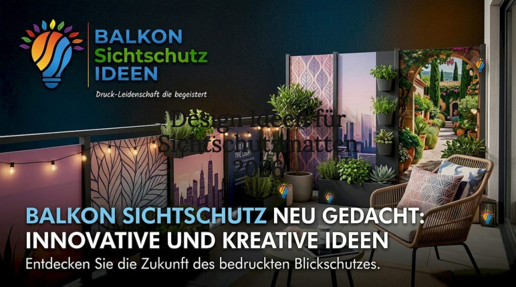 Design Ideen für Sichtschutzmatten 2026 2 Liebevoll von Hand gezeichnetes Titelbild für den Garten