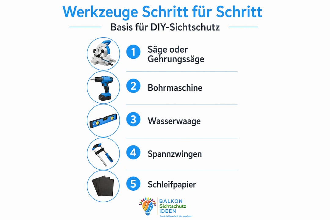 Kreative Sichtschutzmotive gestalten: Die beste Anleitung 3 Schritt-für-Schritt-Infografik: So gelingt dein DIY-Sichtschutz mit dem richtigen Werkzeug