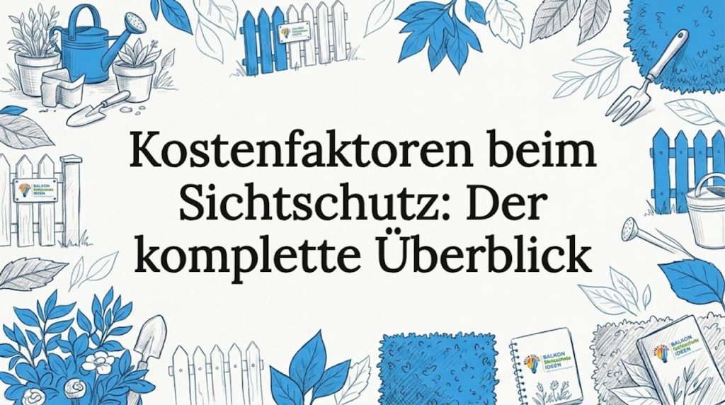 Kostenfaktoren beim Sichtschutz: Der komplette Überblick 2 Mit liebevoll illustrierten Gartenmotiven gestalteter Rahmen für Ihre Titelseite