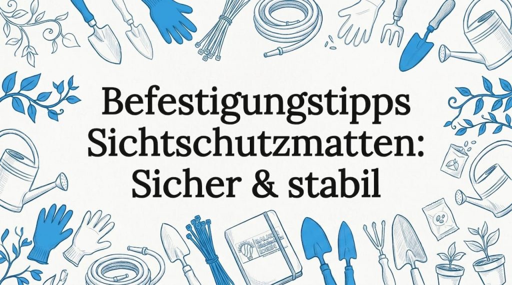 Befestigungstipps Sichtschutzmatten: Sicher & stabil 2 Dekorativer, handgezeichneter Rahmen als Blickfang rund um das Textfeld