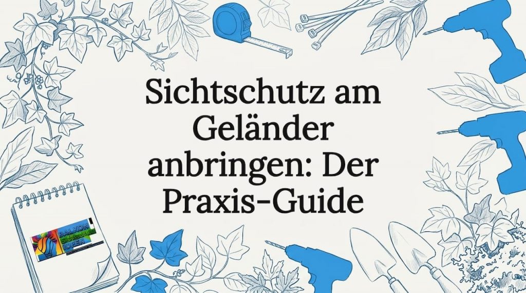 Sichtschutz am Geländer anbringen: Der Praxis-Guide 14 Stimmungsvolle Illustrationen als Blickfang für Ihren Artikel