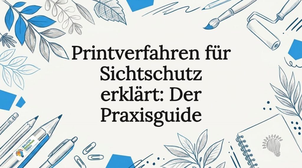 Printverfahren für Sichtschutz erklärt: Der Praxisguide 2 Stimmungsvolle Illustration als Blickfang für den Blog-Einstieg