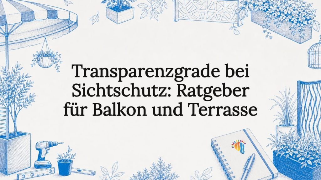 Transparenzgrade bei Sichtschutz: Ratgeber für Balkon und Terrasse 2 Ein ansprechend gestaltetes Bild als Blickfang für den Artikel