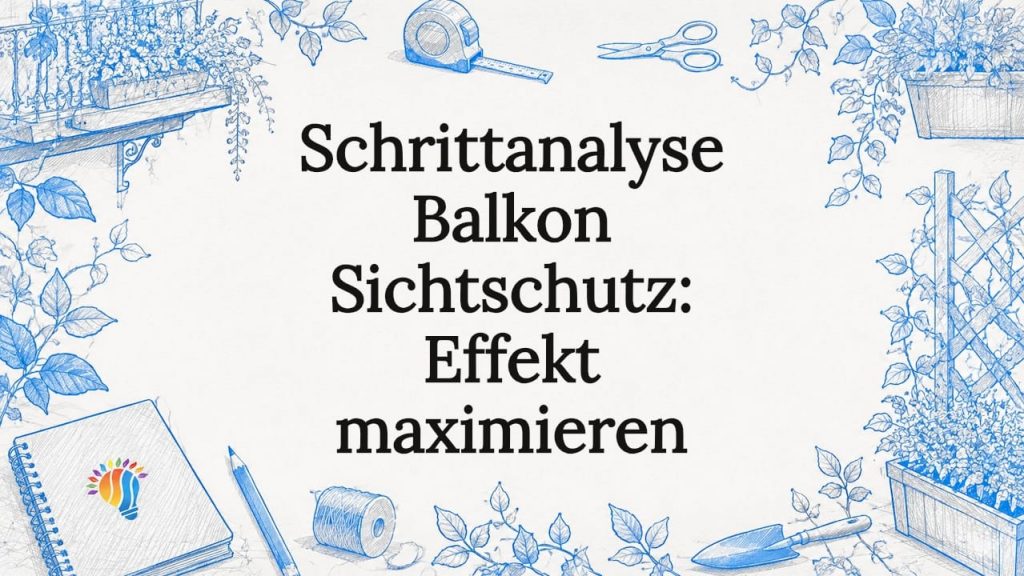 Liebevoll gestaltete, handgezeichnete Grafik als Blickfang für Ihren Balkonsichtschutz
