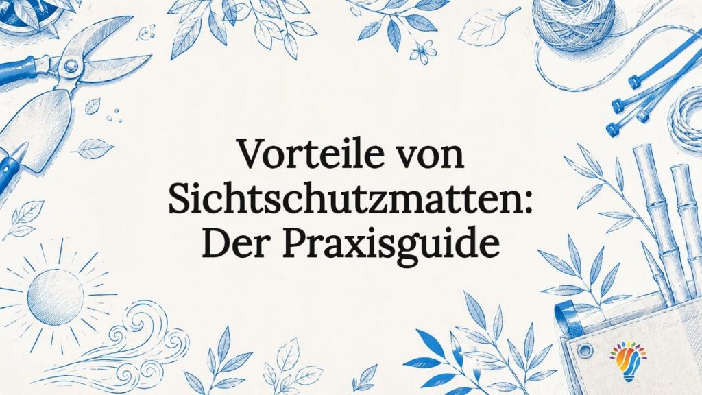 Stimmungsvolles Titelbild mit liebevoll gestalteten Gartenmotiven