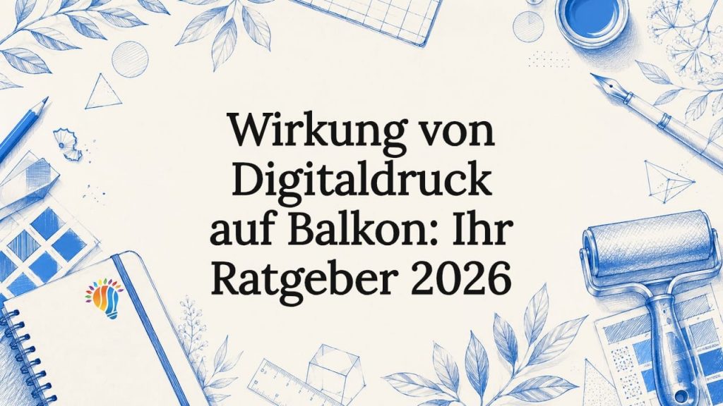 Wirkung von Digitaldruck auf Balkon: Ihr Ratgeber 2026 2 Stilvolle Illustration als Blickfang für den Titel