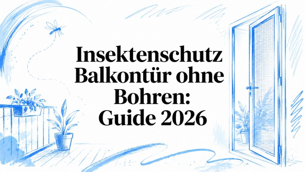 Insektenschutz Balkontür ohne Bohren: Guide 2026 2 insect protection balcony door without drilling insect screen
