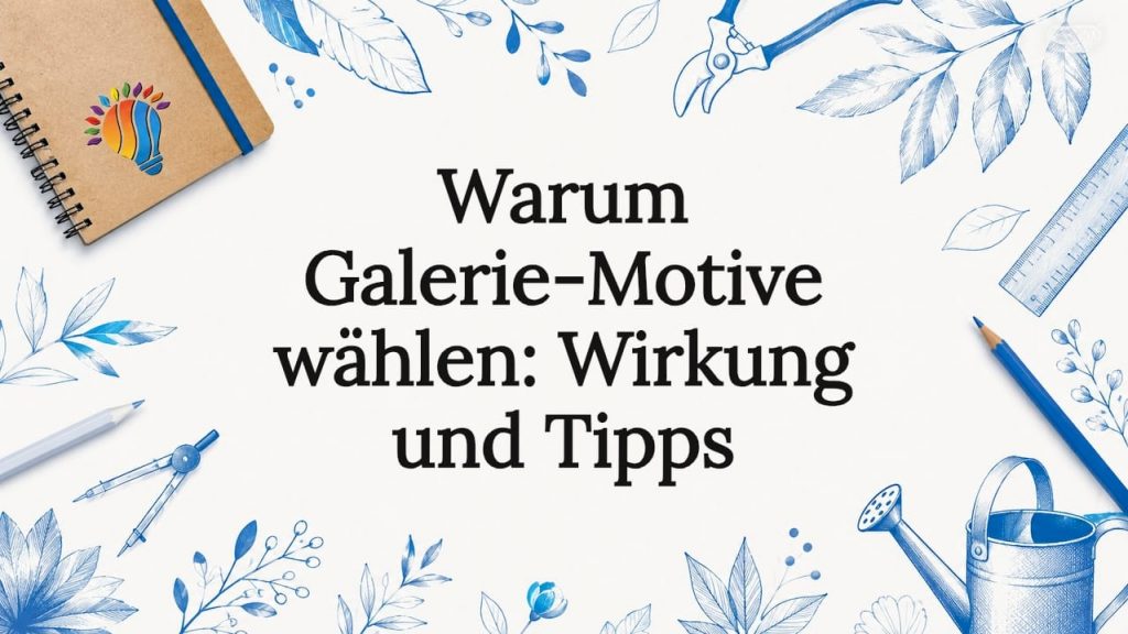 Warum Galerie-Motive wählen: Wirkung und Tipps 2 Stilvolle Illustrationen für Titelkarten