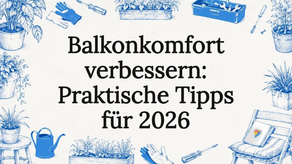 Stimmungsvolle Titelseite mit liebevoll gestalteten Balkonmotiven