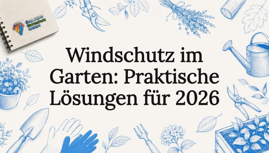 Windschutz im Garten: Praktische Lösungen für 2026 2 Stimmungsvolle Illustration als Blickfang für den Artikel über Windschutz im Garten