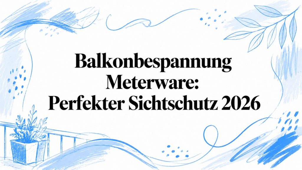 Balkonbespannung Meterware: Perfekter Sichtschutz 2026 2 balcony cladding by the meter balcony privacy