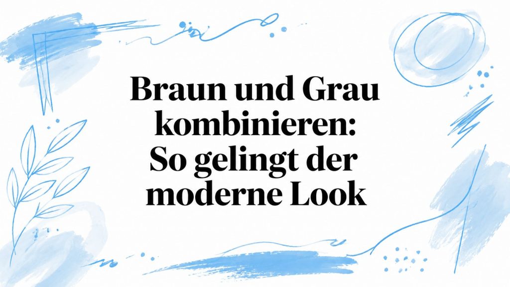 combining brown and gray style guide