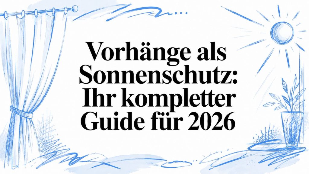 Vorhänge als Sonnenschutz: Ihr kompletter Guide für 2026 2 curtains as sun protection curtains sun illustration