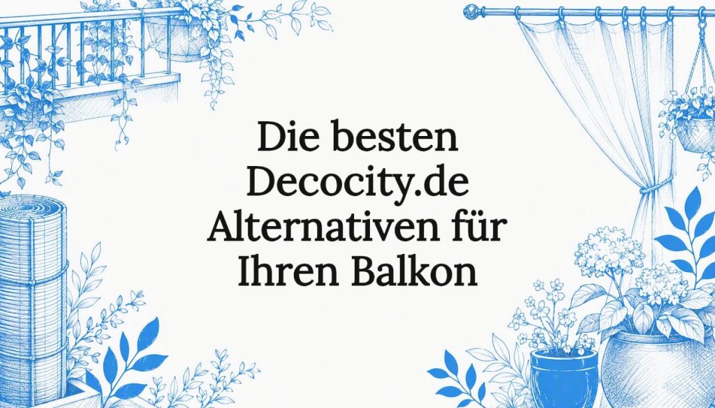 Stimmungsvolle Titelgrafik zum Thema Sichtschutz auf dem Balkon
