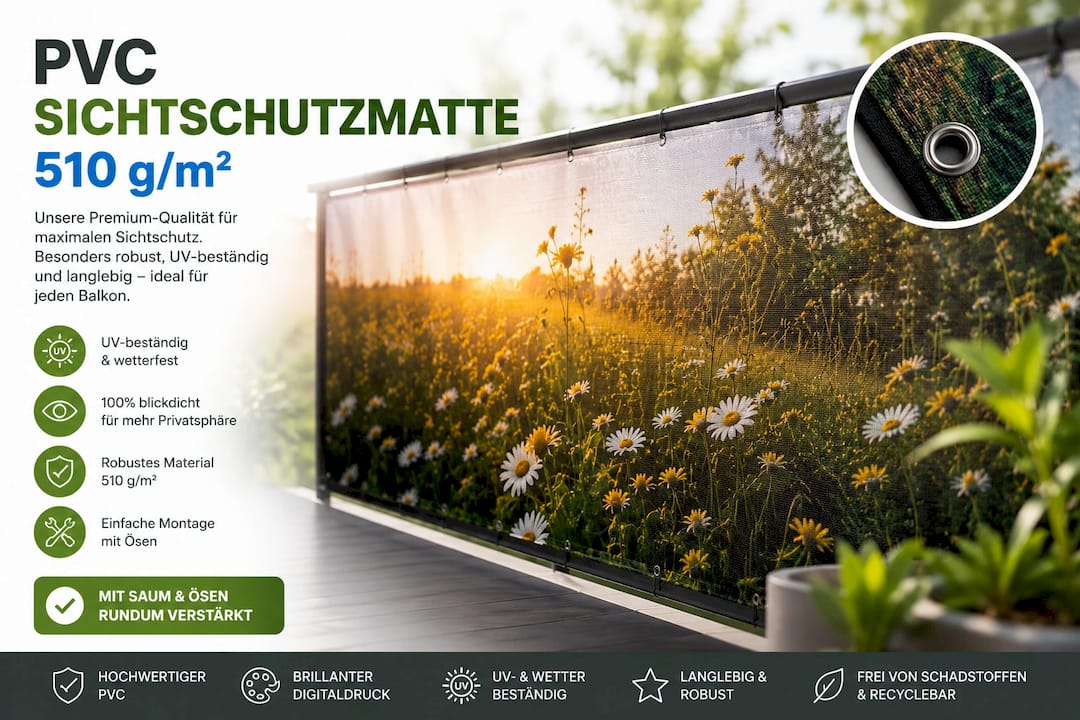 Beste Alternativen zu deka-fenster.de für Balkon-Sichtschutz 6 PVC Sichtschutzmatte