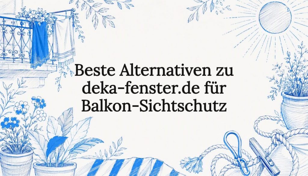 Beste Alternativen zu deka-fenster.de für Balkon-Sichtschutz 2 Ansprechend gestaltete Titelgrafik