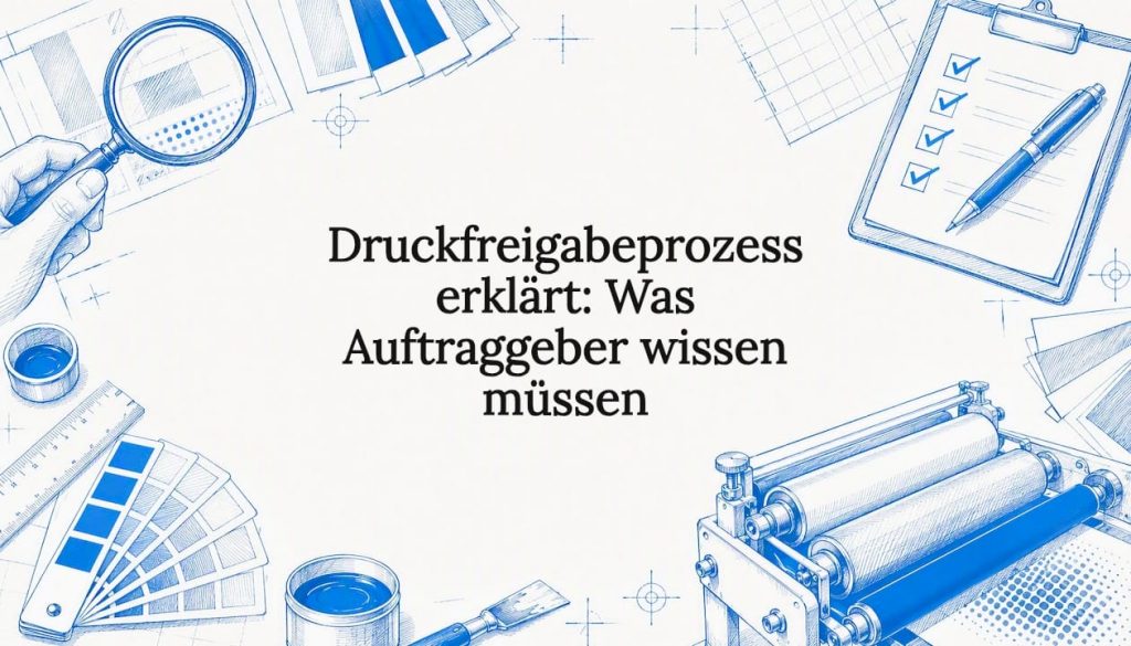 Druckfreigabeprozess erklärt: Was Auftraggeber wissen müssen 2 Gestaltete Titelseiten-Grafik zur Druckfreigabe
