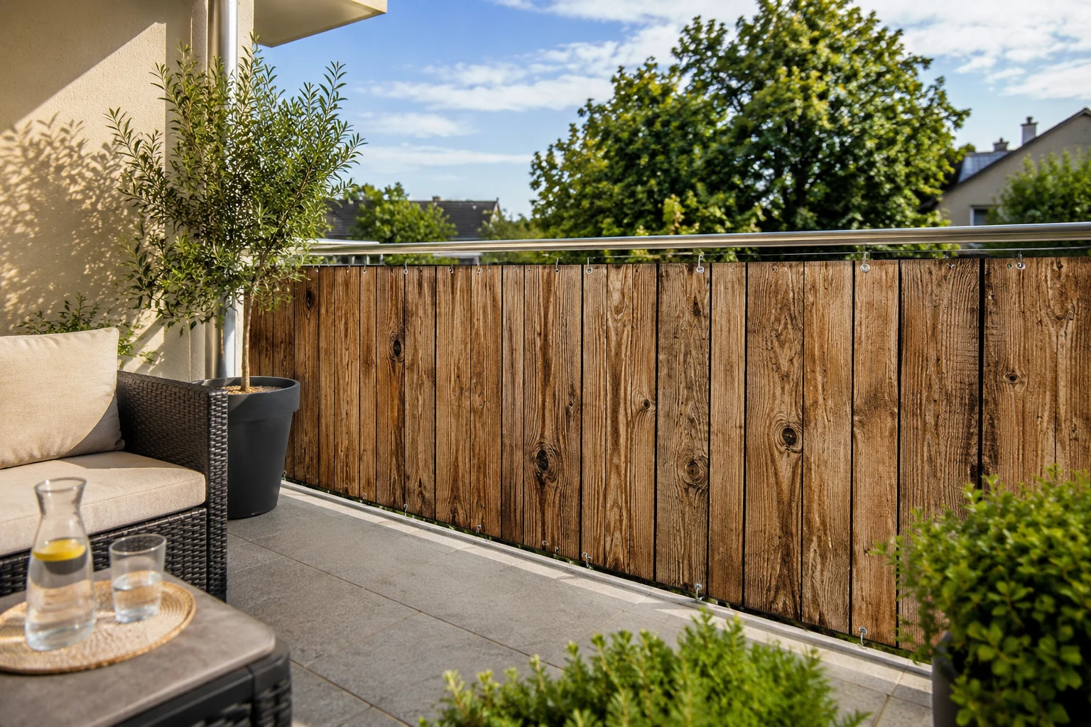 Individueller Sichtschutz für Balkon und Terrasse