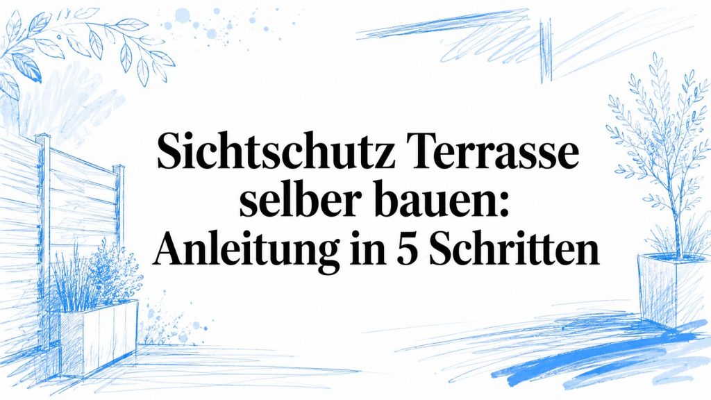Sichtschutz Terrasse selber bauen: Anleitung in 5 Schritten 2 build terrace privacy screen yourself privacy screen