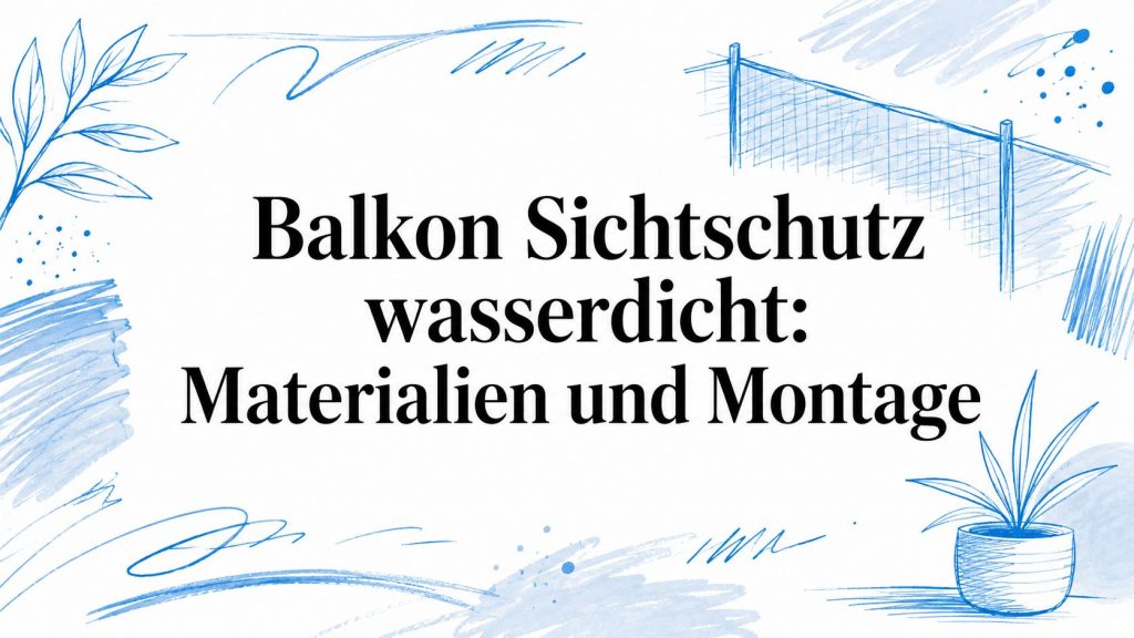 Balkon Sichtschutz wasserdicht: Materialien und Montage 2 waterproof balcony privacy screen privacy screen