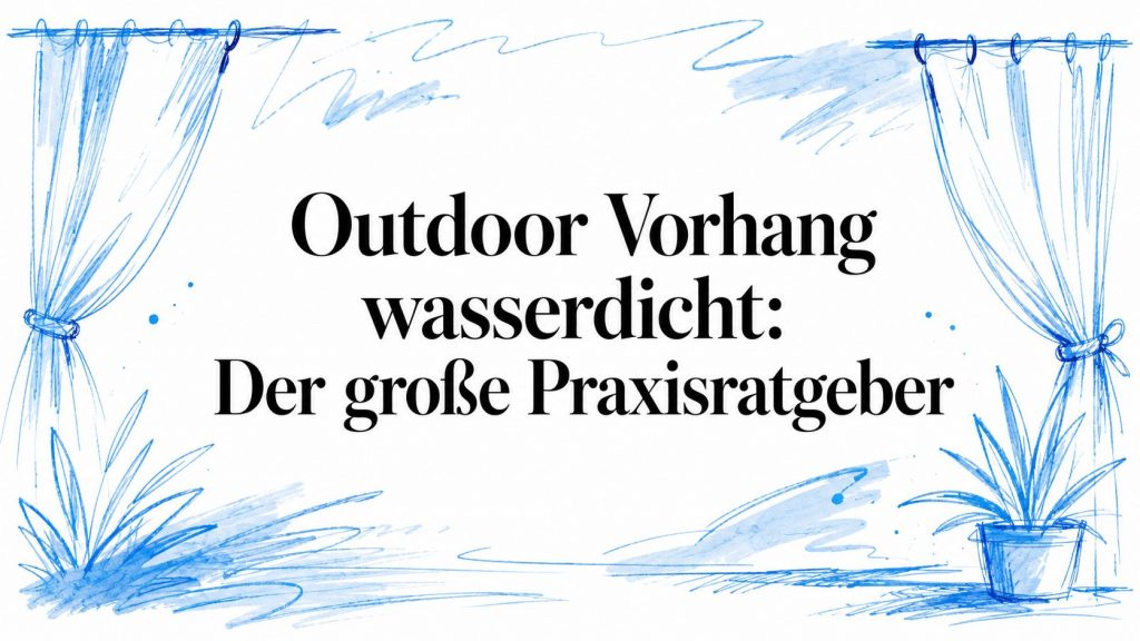 Outdoor Vorhang wasserdicht: Der große Praxisratgeber 2 waterproof outdoor curtain curtain illustration