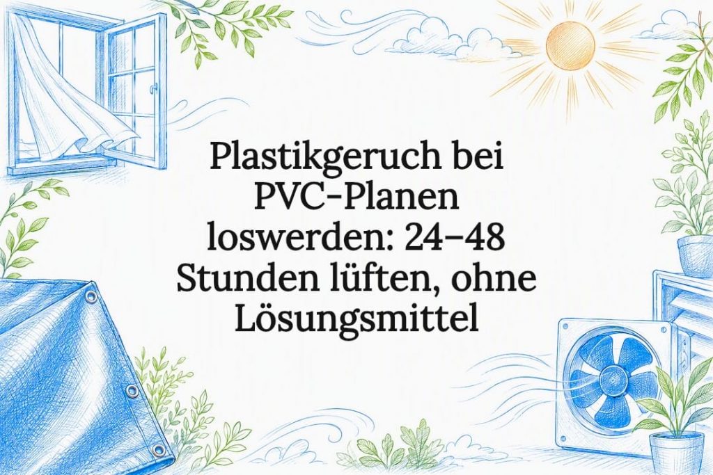 Illustration zum Geruch von PVC-Kunststoff und zum Lüften