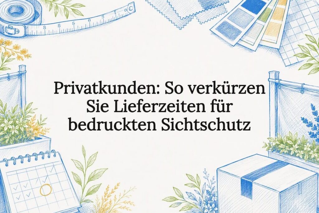 Anschauliche Skizze zu schnellen Lieferzeiten