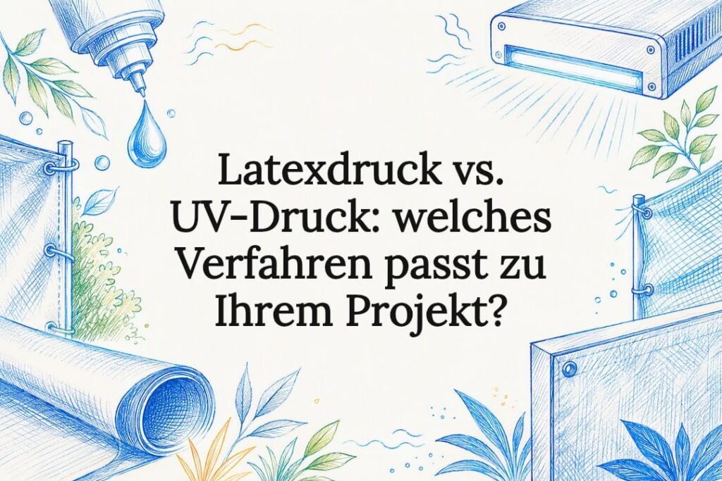Latexdruck vs. UV-Druck: welches Verfahren passt zu Ihrem Projekt? 2 Titelbild für Latexdruck und UV-Druck
