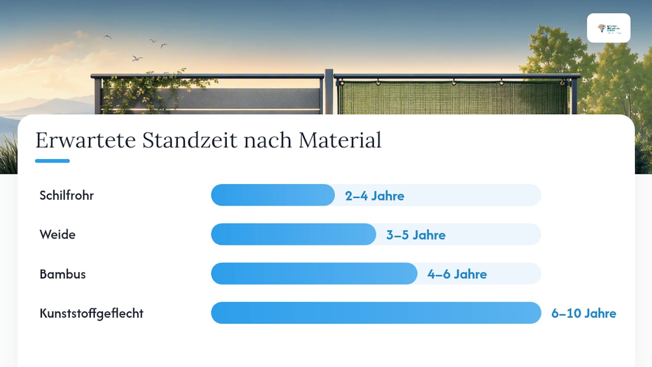 Geländerverkleidung vs Sichtschutzmatte: Was passt zu Ihnen? 4 Welches Material eignet sich für welchen Sichtschutz? — overview diagram