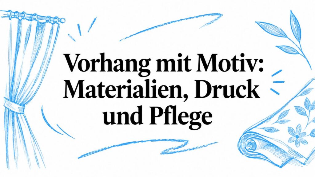Vorhang mit Motiv: Materialien, Druck und Pflege 2 curtain with motif curtain guide