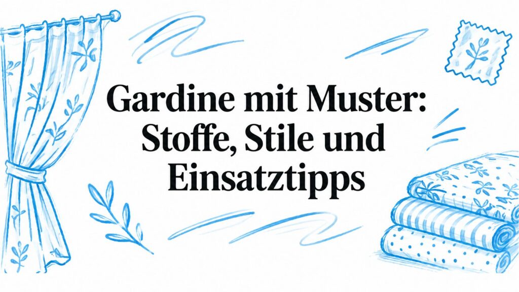 Gardine mit Muster: Stoffe, Stile und Einsatztipps 2 curtains with pattern textile design