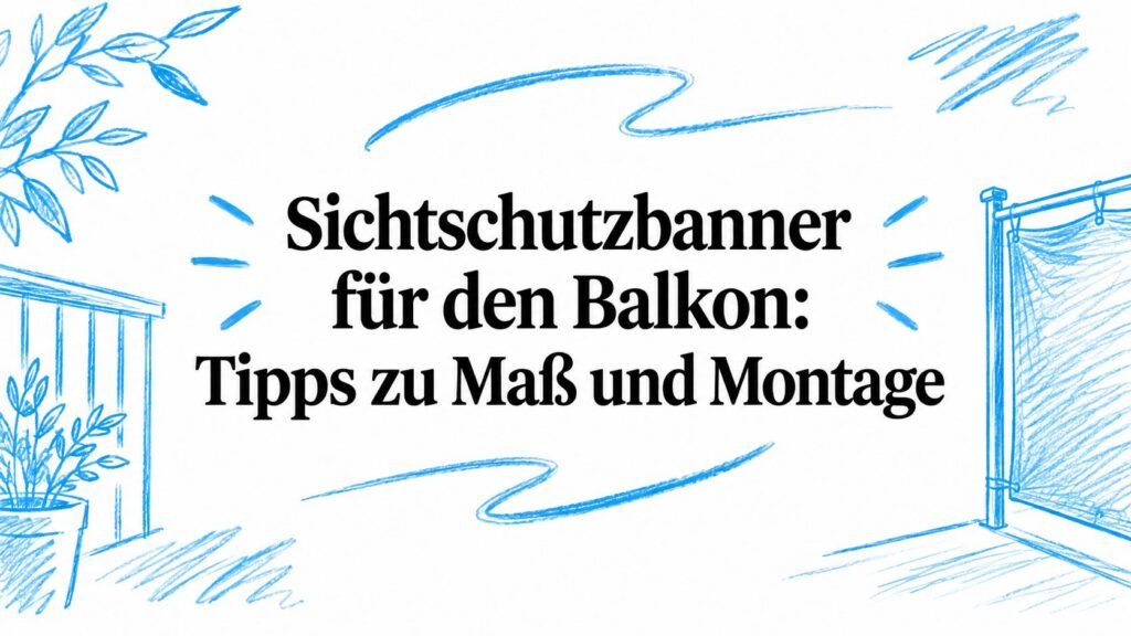 Sichtschutzbanner für den Balkon: Tipps zu Maß und Montage 2 privacy banner balcony banner