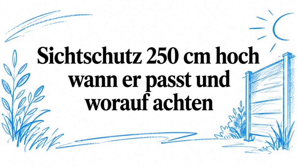 Sichtschutz 250 cm hoch wann er passt und worauf achten 2 privacy screen 250 cm high garden fence