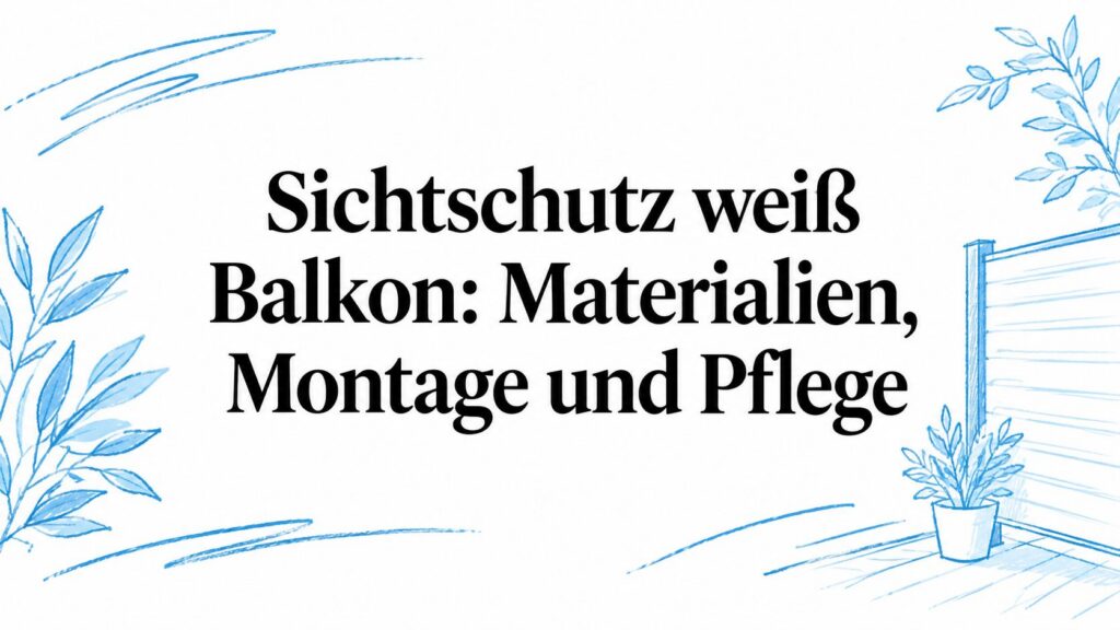 Sichtschutz weiß Balkon: Materialien, Montage und Pflege 2 privacy screen white balcony privacy screen