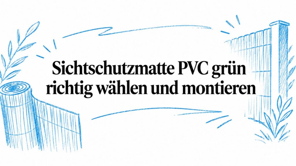 Sichtschutzmatte PVC grün richtig wählen und montieren 2 pvc privacy screen green privacy screen