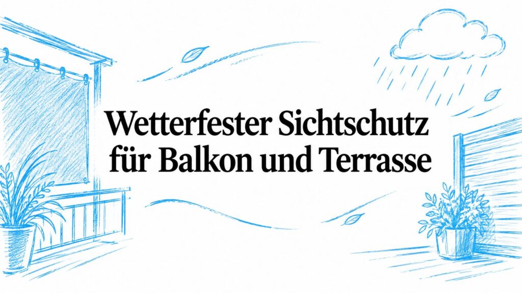 Wetterfester Sichtschutz für Balkon und Terrasse 2 weatherproof privacy screen privacy screen