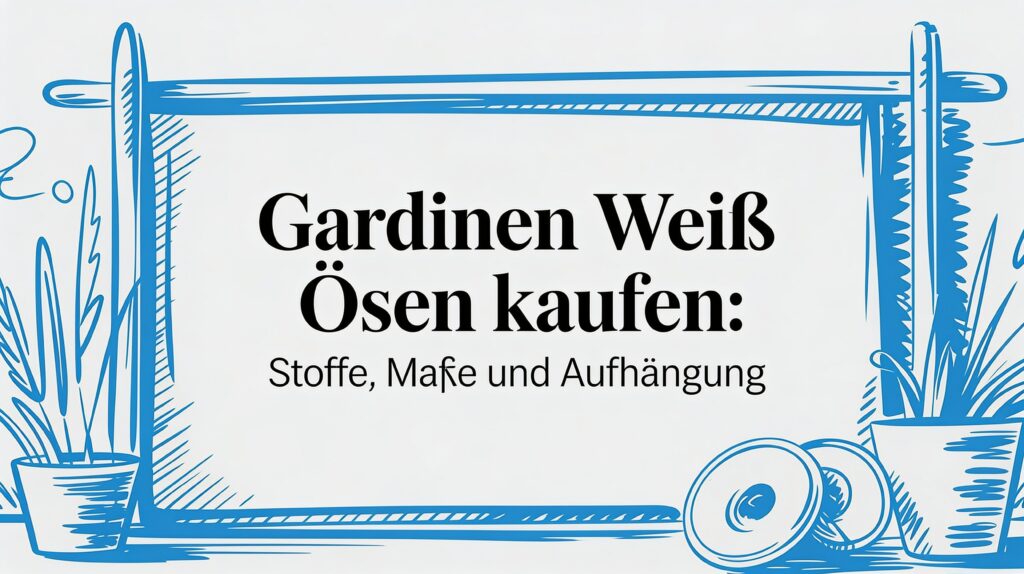 Gardinen weiß Ösen kaufen: Stoffe, Maße und Aufhängung 2 white curtains with eyelets curtains